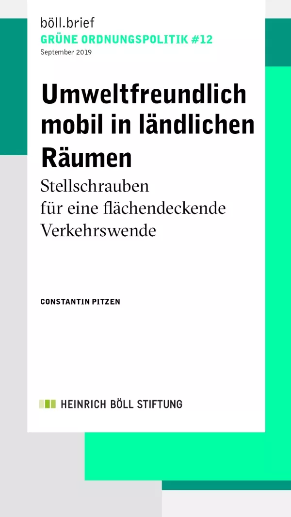 Broschuere: Umweltfreundlich mobil in ländlichen Räumen