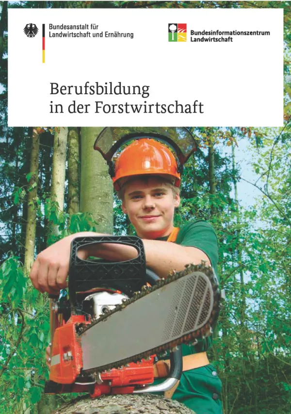 Broschuere: Berufsbildung in der Forstwirtschaft