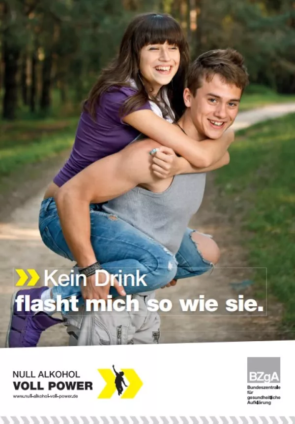 Sonstiges: Null Alkohol – Voll Power: Plakatserie 2016