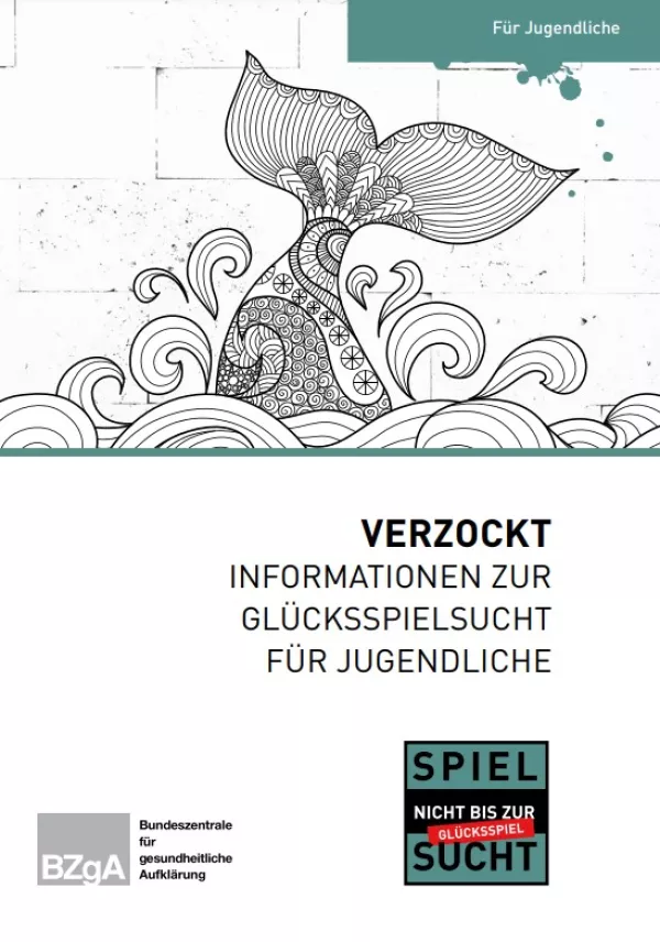Broschuere: Verzockt - Informationen zur Spielsucht für Jugendliche, Design 2