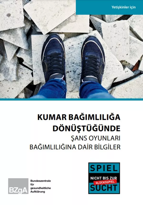 Broschuere: Wenn Spiel zur Sucht wird - Information zur Glücksspielsucht (Türkisch)