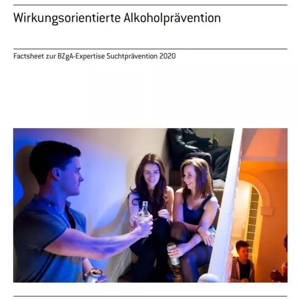 Broschuere: Wirkungsorientierte Alkoholprävention