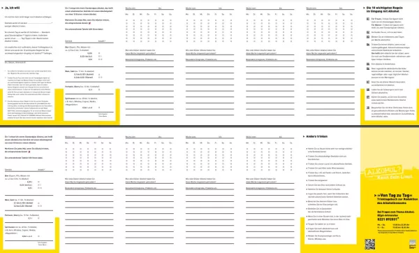 Sonstiges: Von Tag zu Tag - Trinktagebuch zur Reduktion des Alkoholkonsums