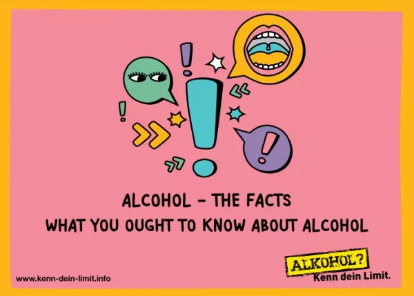 Broschuere: Alkohol? Kenn Dein Limit - Die Fakten (Englisch)