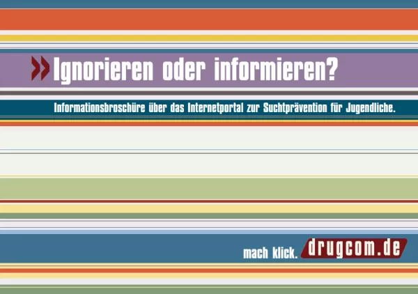 Broschuere: drugcom.de - Broschüre für Multiplikatoren