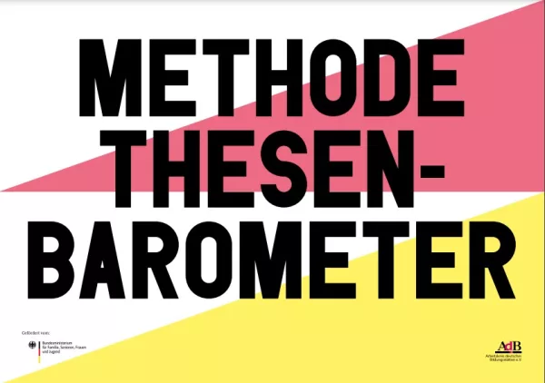Arbeitsblatt: Thesenbarometer - A4-Karten zum Ausdrucken