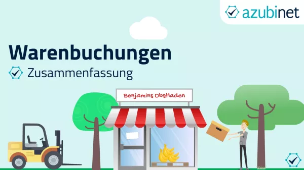 Video: Warenbuchungen im Groß- und Einzelhandel Zusammenfassung