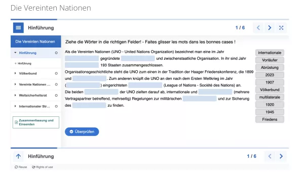 Interaktion: Die Vereinten Nationen