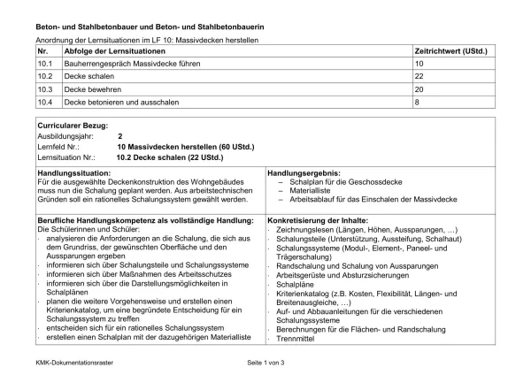 Unterrichtsplanung: Massivdecke schalen (DOCX)