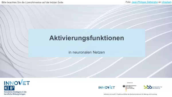 Video: C7-2 Aktivierungsfunktionen in neuronalen Netzen (Video)