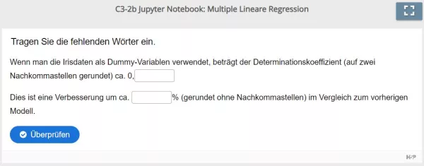 Lernspiel: C3-2 Fill in the blanks: Kronblattlänge als nominale Variable (Quiz zum Jupyter Notebook)