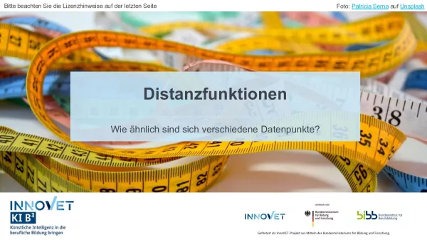 Video: C6-1 Distanzfunktionen - Wie ähnlich sind sich verschiedene Datenpunkte? (Video)