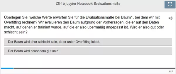 Lernspiel: C5-1 Single Choice: Jetzt sind Sie dran (Quiz zum Jupyter Notebook)