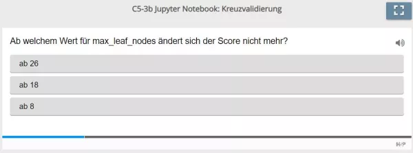 Lernspiel: C5-3 Single Choice: Maximale Anzahl von Blättern (Quiz zum Jupyter Notebook)