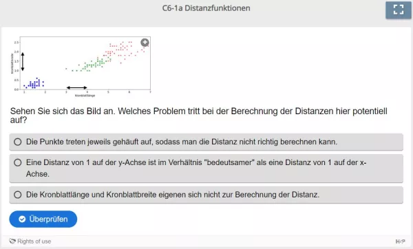 Lernspiel: C6-1 Multiple Choice: Kronblattmaße (Quiz zum Video)