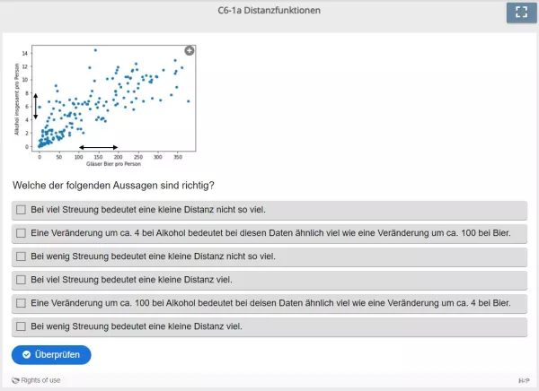 Lernspiel: C6-1 Multiple Choice: Streuung (Quiz zum Video)