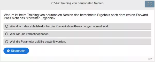 Lernspiel: C7-4 Multiple Choice: Abweichung (Quiz zum Video)