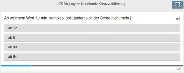 Lernspiel: C5-3 Single Choice: Mindestmenge für Split (Quiz zum Jupyter Notebook)