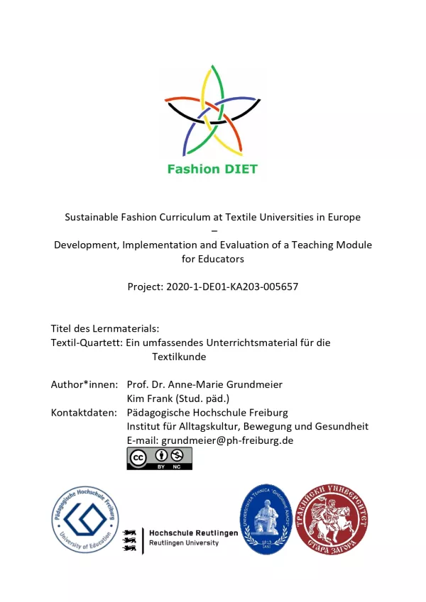 Lernspiel: Fashion DIET: Textil-Quartett – Einführung (PDF)