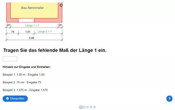 Interaktion: Bau-Nennmaß Übungen – Fragesammlung