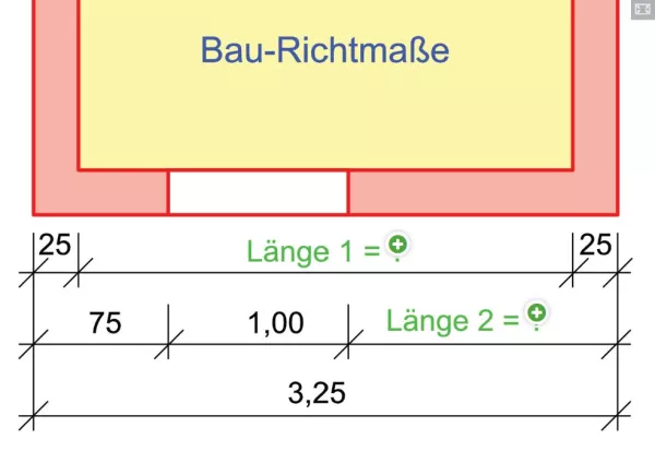 Interaktion: Baurichtmaß Übung 1