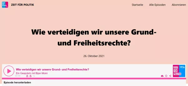 Audio: Podcast: Wie verteidigen wir unsere Grund- und Freiheitsrechte?