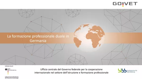 Presentation: Presentation on dual vocational training in Germany (Italian, PPTX)