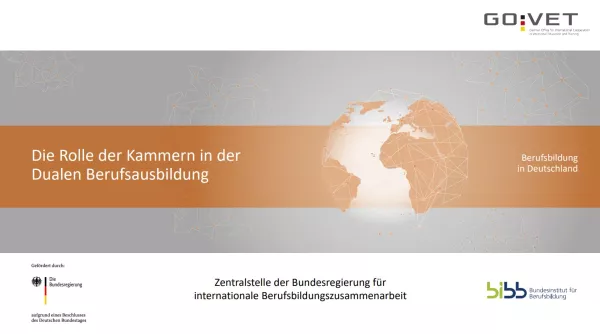 Presentation: Präsentation zur Rolle der Kammern in der Dualen Berufsausbildung (PDF)