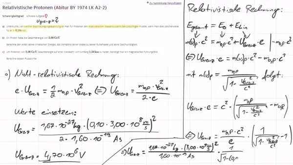 Video: Aufgabe | Relativistische Protonen