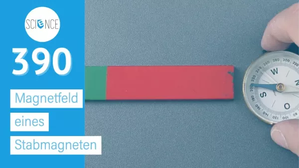 Video: Magnetfeld eines Stabmagneten mithilfe eines Kompasses
