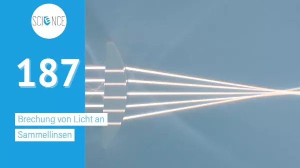 Video: Brechung von Licht an Sammellinsen