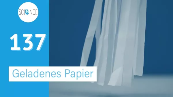 Video: Elektrisch geladene Papierstreifen