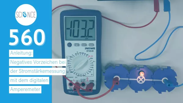 Video: Anleitung: Negatives Vorzeichen bei der Stromstärkemessung mit dem digitalen Amperemeter