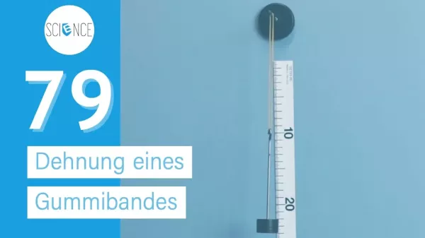 Video: Dehnung eines Gummibandes