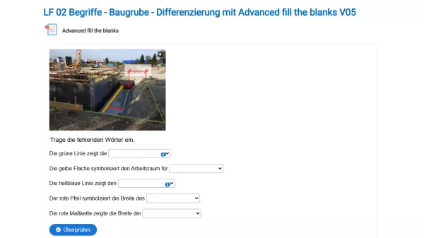 Interaktion: Baugrube - Differenzierung V05