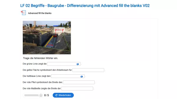 Interaktion: Baugrube - Differenzierung V02
