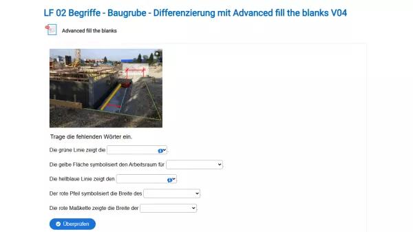 Interaktion: Baugrube - Differenzierung V04