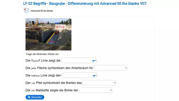 Interaktion: Baugrube - Differenzierung V07