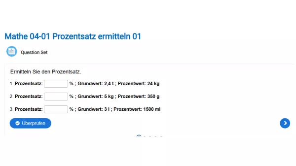 Interaktion: Prozentsatz ermitteln