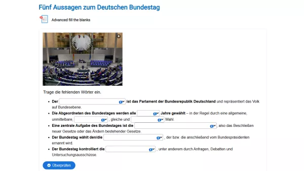 Interaktion: Der Deutsche Bundestag