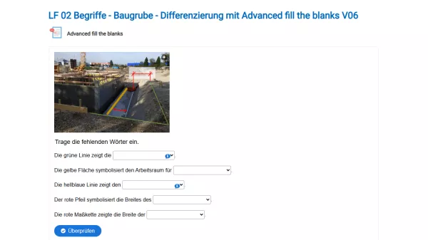 Interaktion: Baugrube - Differenzierung V06