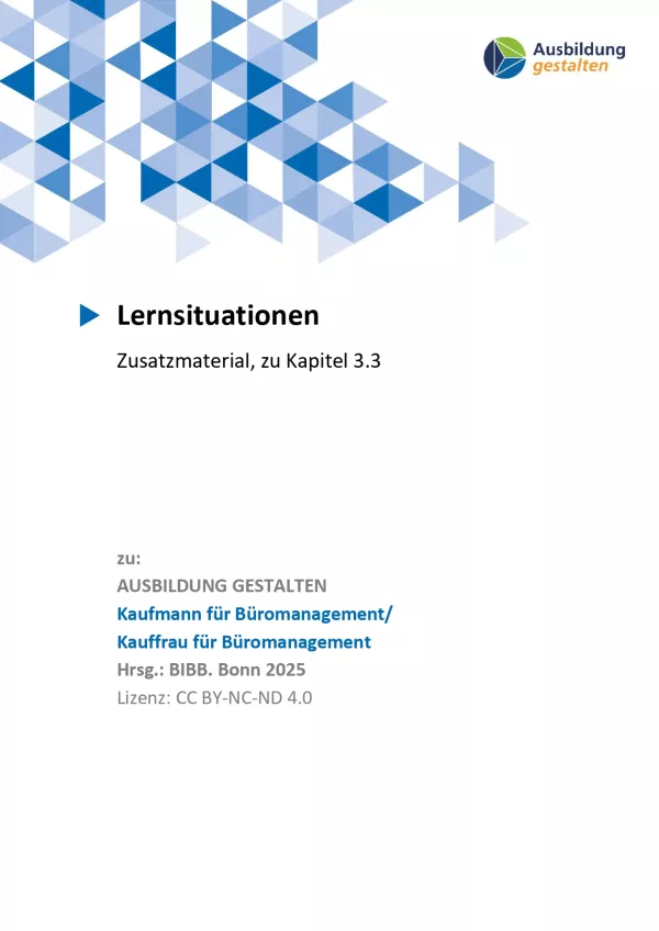 Unterrichtsplanung: Kaufmann/frau für Büromanagement: Lernsituationen
