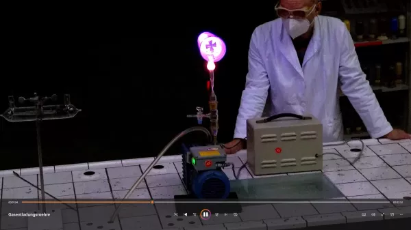 Video: Leuchterscheinungen in einer Gasentladungsröhre