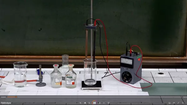 Video: Elektrolyse von Zink an Kupfer und Erhitzung zu Messing