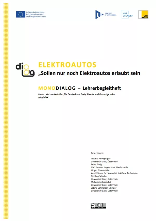 Handbuch: Elektroautos | MonoDiaLog | Lehrerbegleitheft
