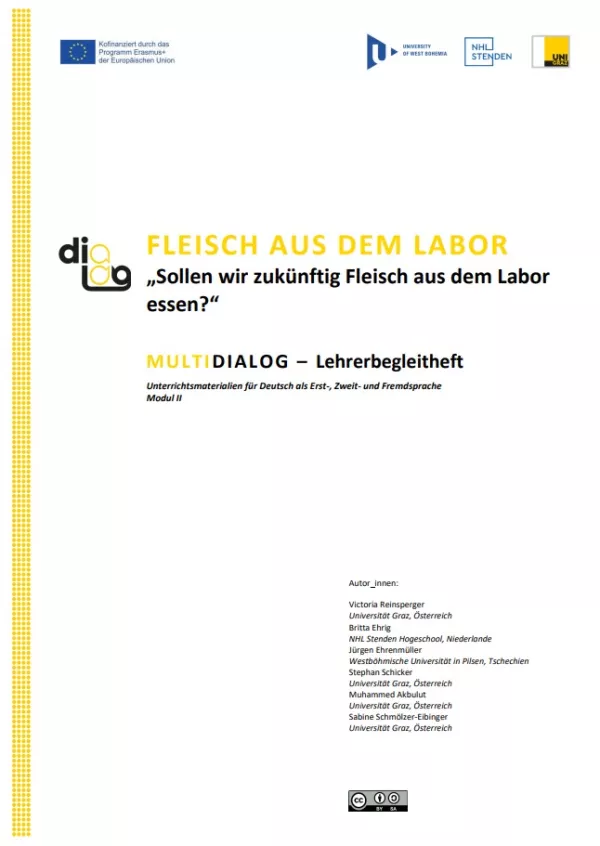 Handbuch: Fleisch aus dem Labor | MultiDiaLog | Lehrerbegleitheft