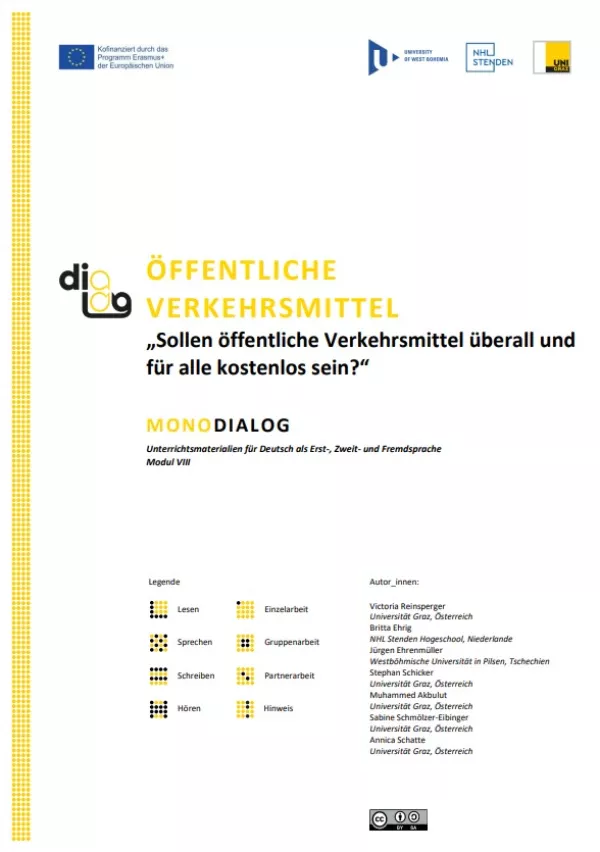 Arbeitsblatt: Öffentliche Verkehrsmittel | MonoDiaLog | Teil 1: „Sollen öffentliche Verkehrsmittel überall und für alle kostenlos sein?“