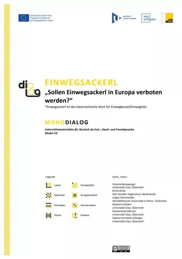 Arbeitsblatt: Einwegtüten | MonoDiaLog | Teil 1: „Sollen Einwegtüten in Europa verboten werden?“