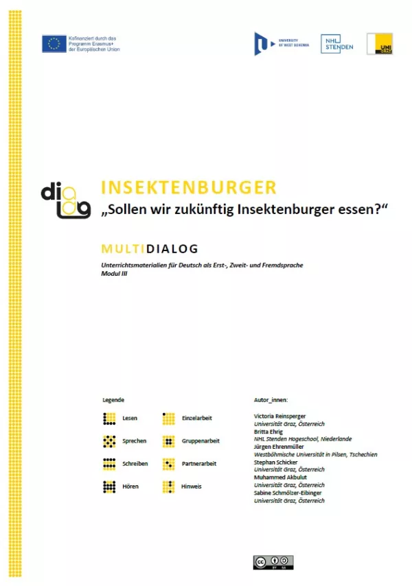 Arbeitsblatt: Insektenburger | MultiDiaLog | Teil 1: „Sollen wir zukünftig Insektenburger essen?“