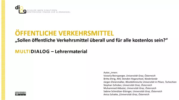 Presentation: Öffentliche Verkehrsmittel | MultiDiaLog | Materialien für Lehrende